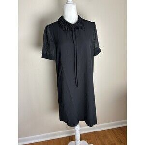 Black Lace Mini Dress Size XL Whimsigoth Sexy Witchy Edwardian Vampire Black